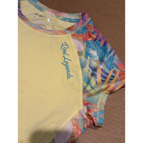 Reel Legends Keep It Cool Tops – Yellow & Aqua, 2 Women's Size Large: quick dry - Picture 6 of 14